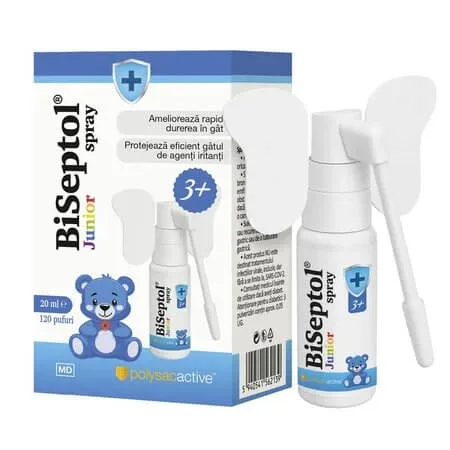 Spray Biseptol Junior, 20 ml, Dacia Plant — preț și oferte