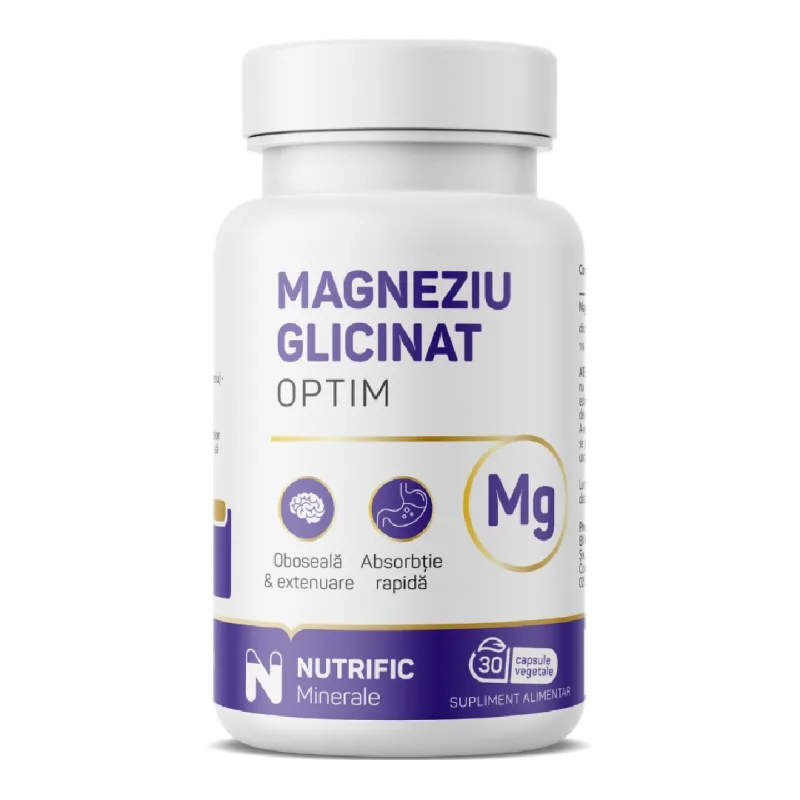 Magneziu glicinat Optim, 30 capsule, Nutrific — preț și oferte