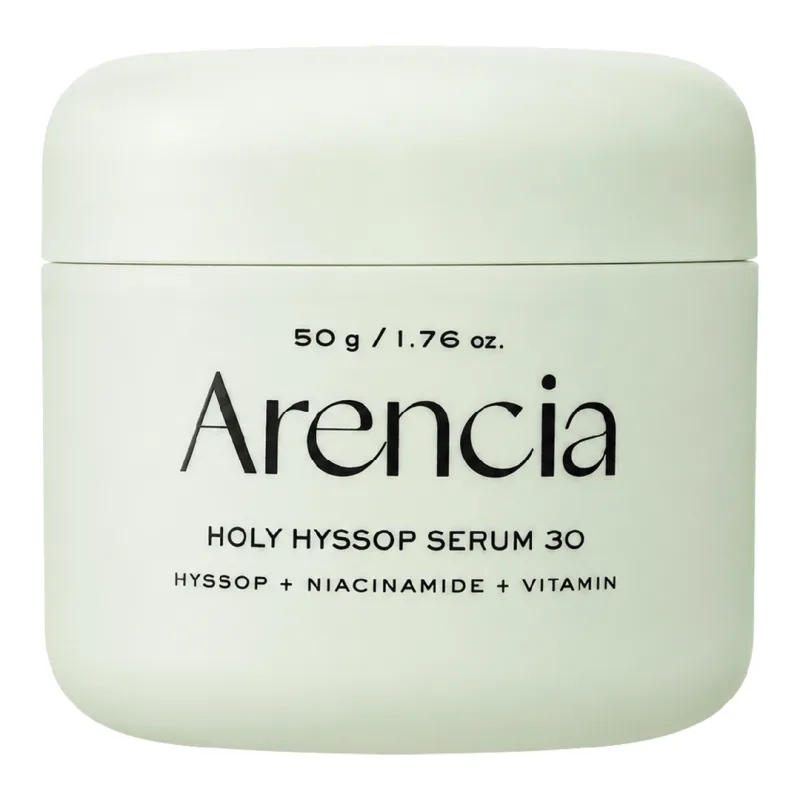 Serum tip gel pentru luminozitate si uniformizare, Holy Hyssop Serum 30, 50 g, Arencia — preț și oferte