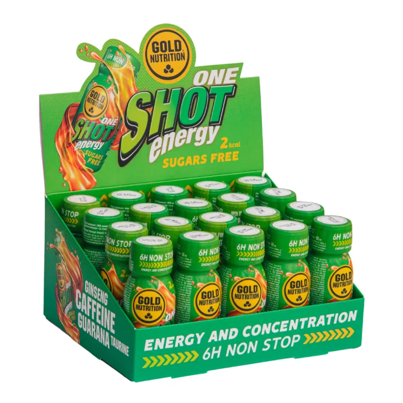 Bautura energizanta One Shot Energy, 20 doze*60 ml, GoldNutrition GOLD NUTRITION EEC SRL — preț și oferte