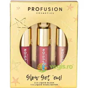 Set Blush Lichid 2buc + Iluminator Lichid 13.5ml
