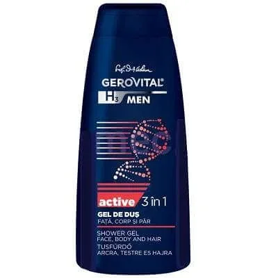 Gel de duș 3în1 Active Gerovital H3 Men, 400ml, Farmec — preț și oferte