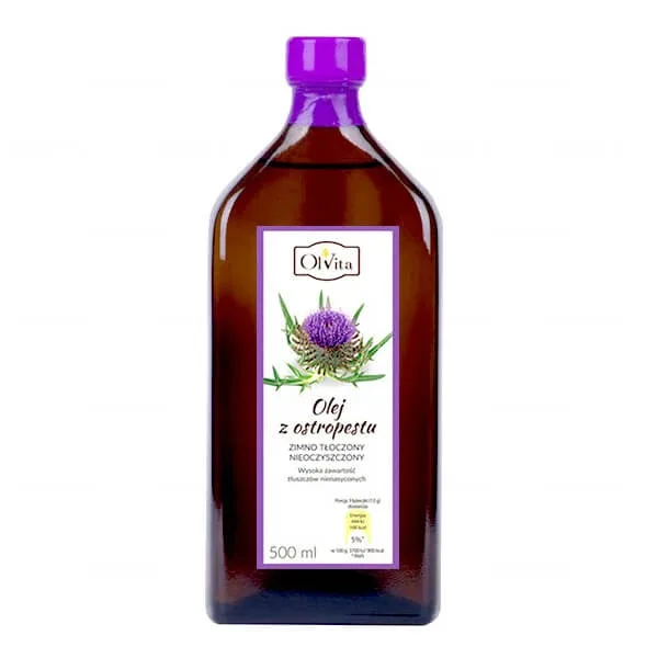 OlVita Ulei de ciulin presat la rece, nepurificat, 500 ml — preț și oferte