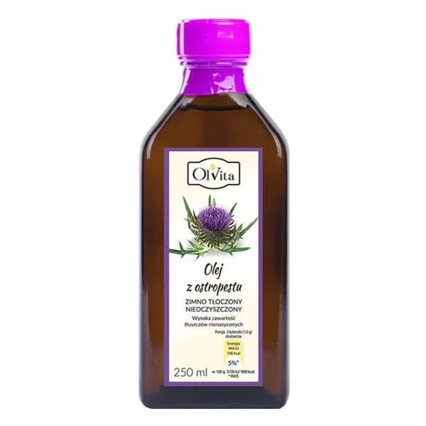 OlVita, ulei de ciulin presat la rece, nepurificat, 250 ml — preț și oferte