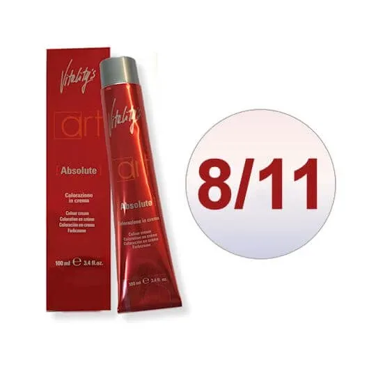 Vopsea de par permanenta crema Vitality's  Art Absolute Moon 8/11 100ml — preț și oferte