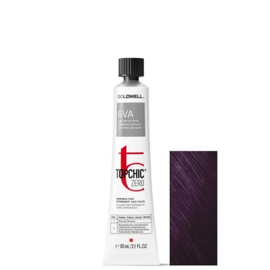 Vopsea permanenta de par fara amoniac Goldwell Topchic Zero 6VA 60ml — preț și oferte