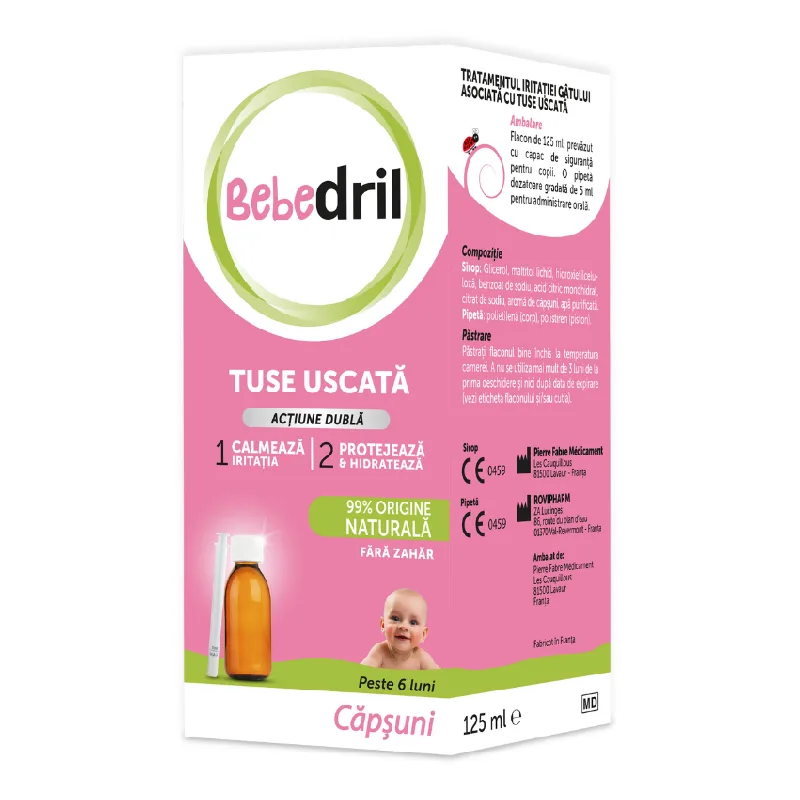 Sirop Bebedril, 125 ml, Pierre Fabre Healthcare — preț și oferte