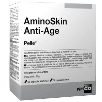 Nhco aminoskin anti-îmbătrânire sticlă 56 capsule + 56 capsule — preț și oferte