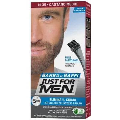 Just for men barbă și mustață m35 maro mediu 51 g — preț și oferte