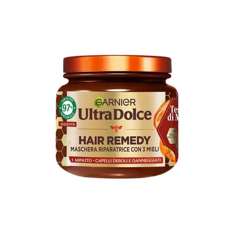 Garnier Ultra Doux Hair Remedy Tesori di Miele – mască regenerantă pentru părul deteriorat, 340 ml — preț și oferte