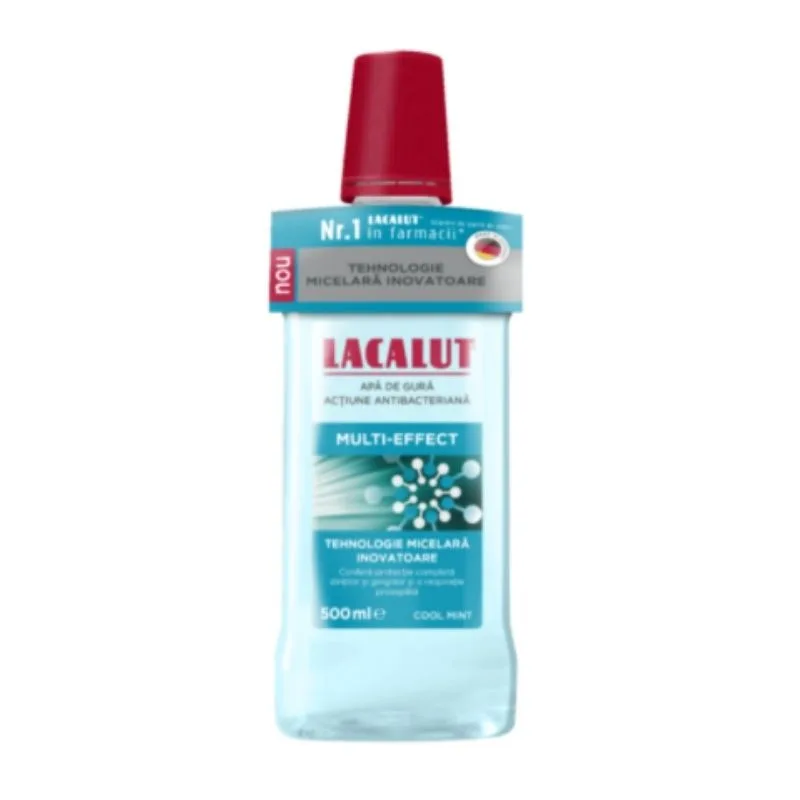 Apa de gura micelara Multi-Effect, 500 ml, Lacalut ZDROVIT — preț și oferte