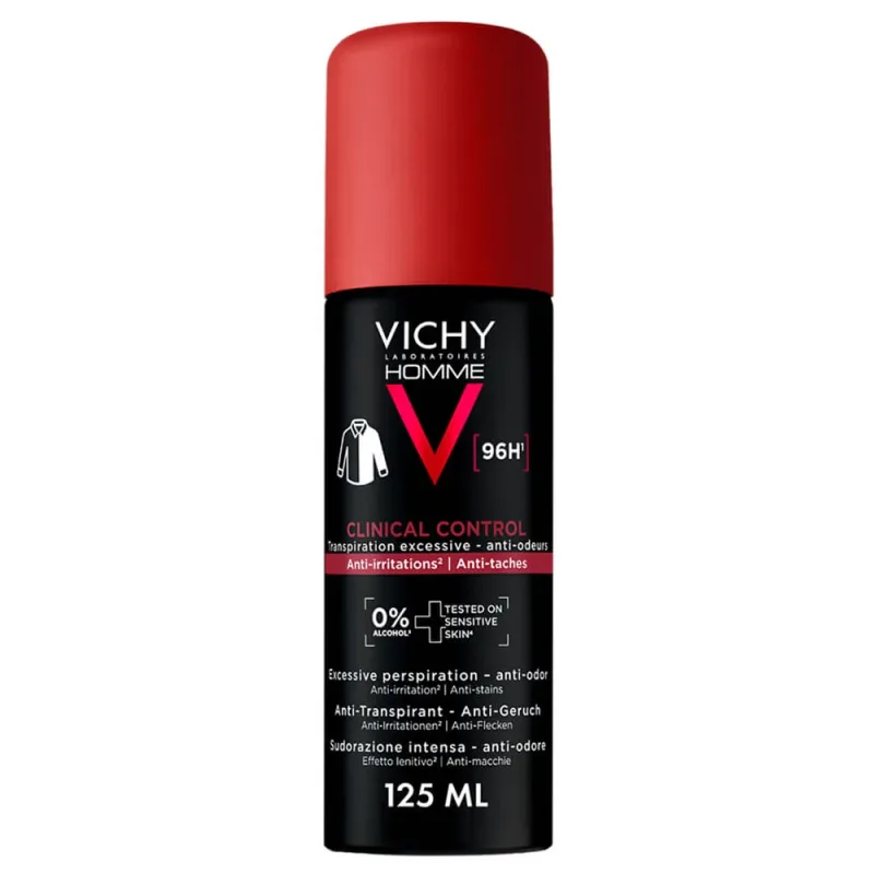 Vichy Homme Clinical Control Deodorant sub formă de spray 96h 125 ml — preț și oferte