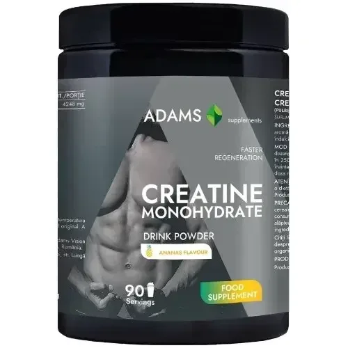 Creatina monohidrata pulbere instant cu aroma de portocala, 400 g, Adams Supplements ADAMS VISION — preț și oferte