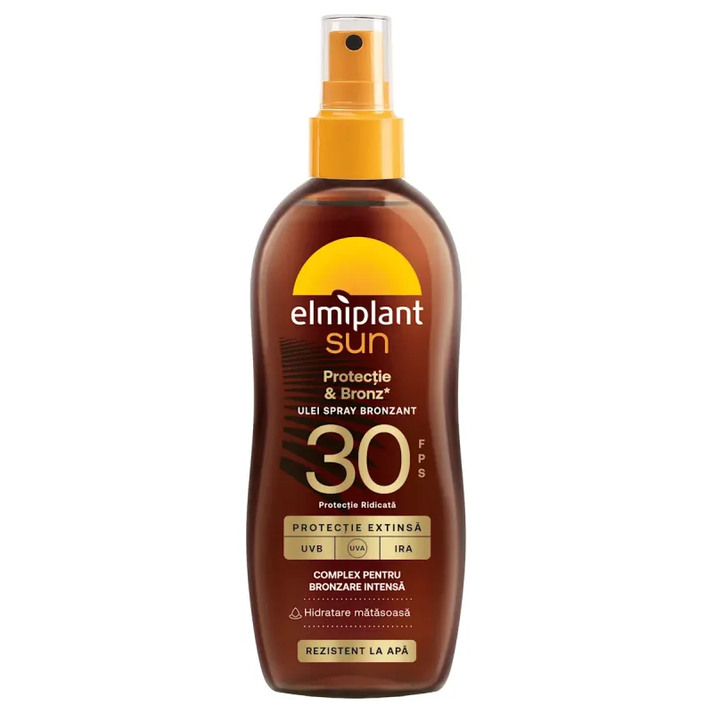 Ulei spray bronzant SPF30 Sun, 150ml, Elmiplant — preț și oferte