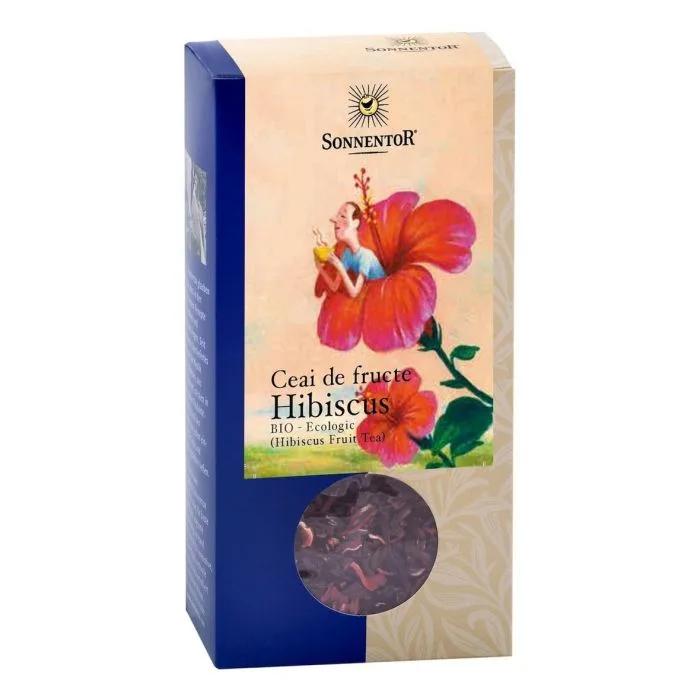 Ceai Bio Hibiscus (Hibiscus sabdariffa), 80g, Sonnentor — preț și oferte