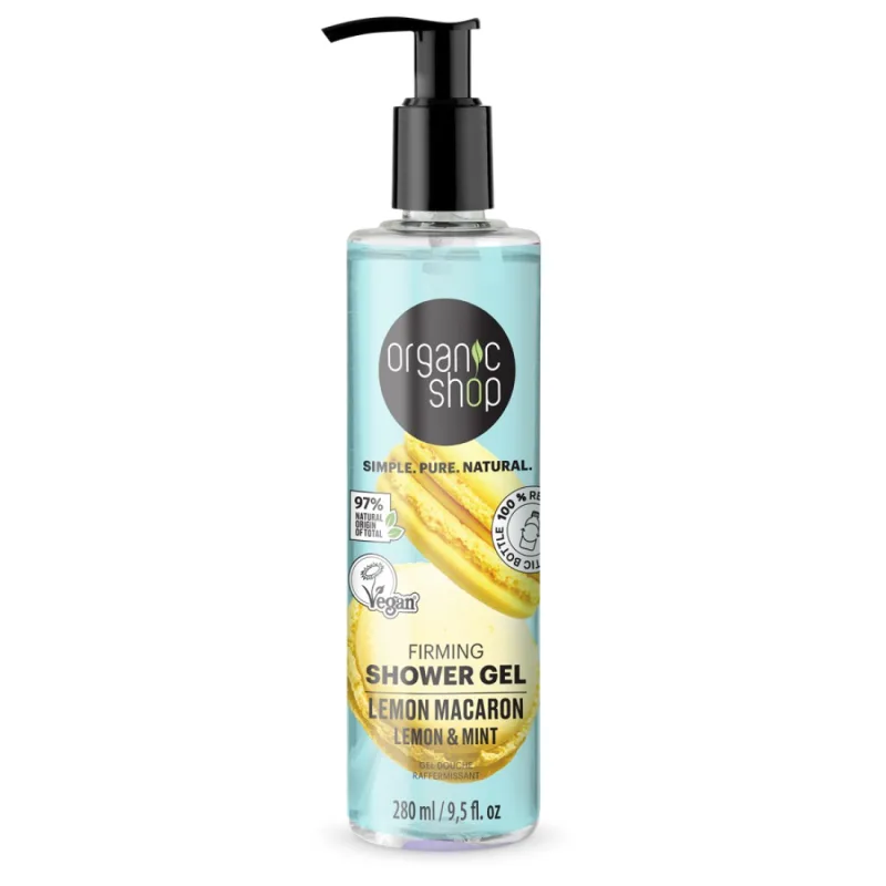 Gel de dus Lemon Macaron, 280ml, Organic Shop — preț și oferte