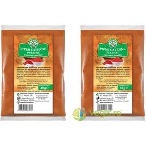 Pachet Piper Cayenne Pulbere 40g+40g