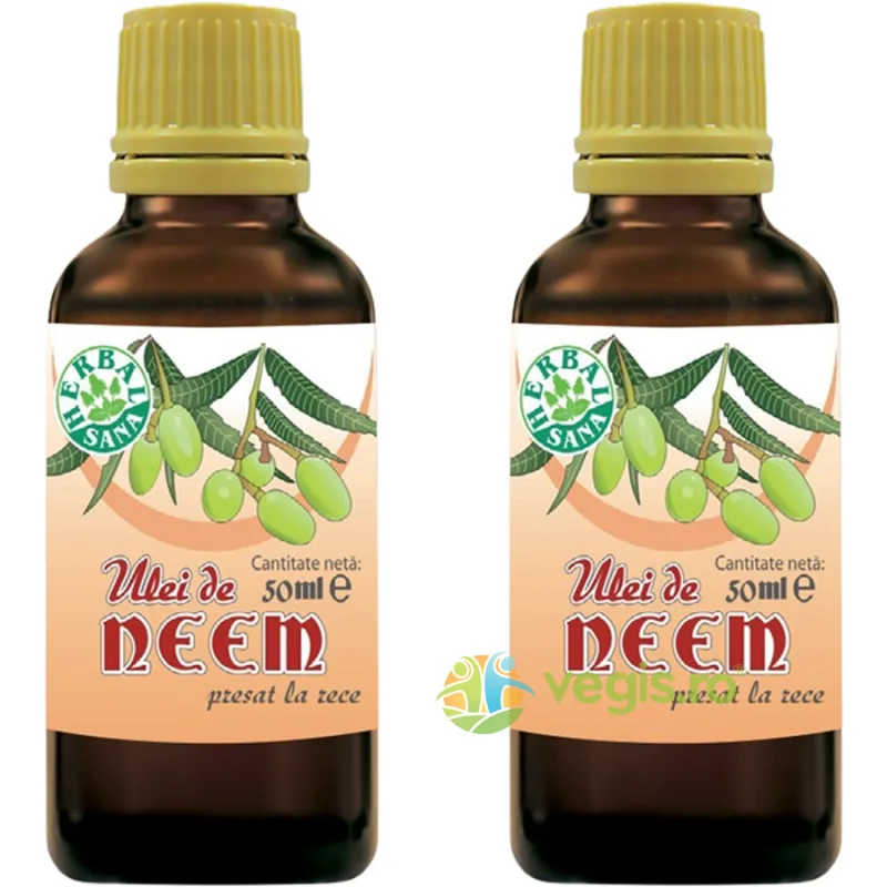 Pachet Ulei de Neem Presat la Rece 50ml+50ml Herbavit — preț și oferte