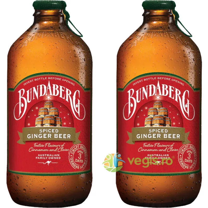 Pachet Bere cu Ghimbir si Scortisoara fara Alcool Bundaberg 375ml+375ml Sano Vita — preț și oferte