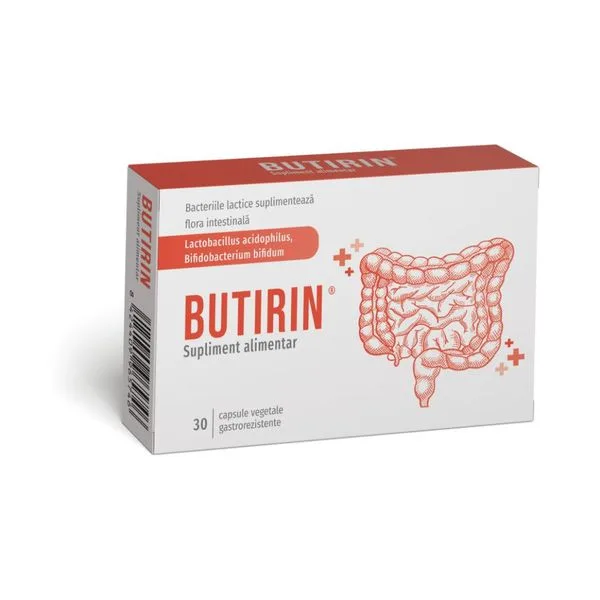 Butirin, Naturpharma| 30 capsule vegetale gastrorezistente — preț și oferte