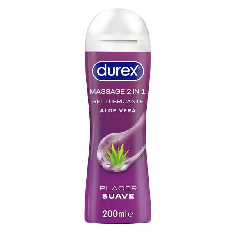 Durex Play Massage 2 în 1 Gel de masaj și lubrifiant cu Aloe Vera, 200ml — preț și oferte