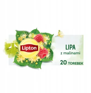 Lipton Linden Rasberry ceai din plante 20 pliculețe