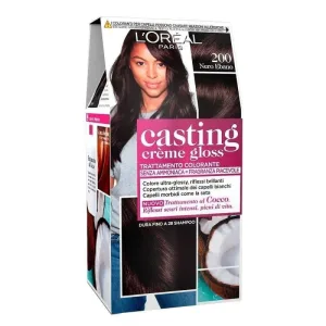 L'OREAL CASTING CREME GLOSS TRATAMENT COLORANT FĂRĂ AMONIAC 200 EBONY BLACK