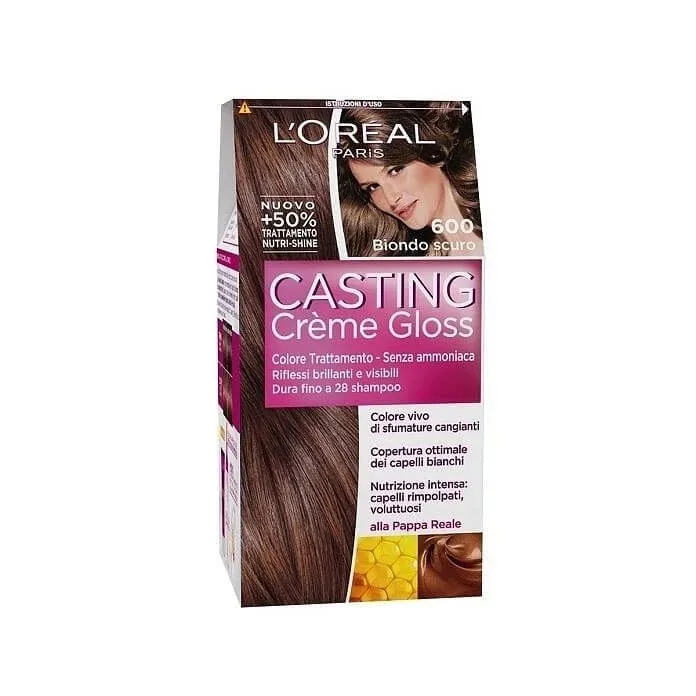 L'OREAL CASTING CREME GLOSS TRATAMENT COLORANT FĂRĂ AMONIAC 600 BLOND ÎNCHIS L'Oréal Paris — preț și oferte