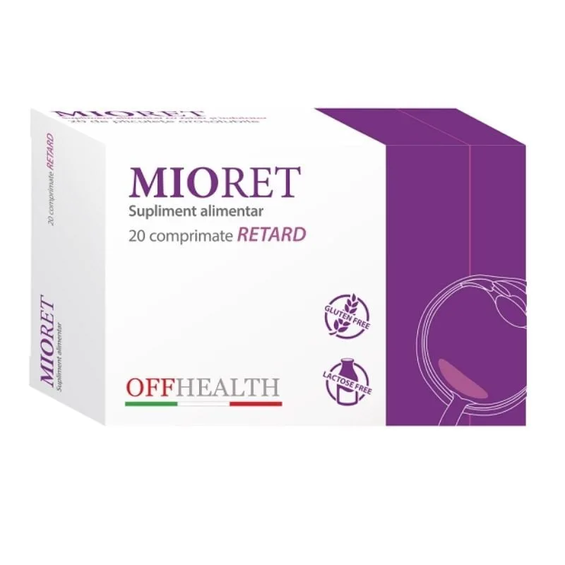 Mioret retard, 20 comprimate, sanatatea ochilor INOCARE PHARM SRL — preț și oferte