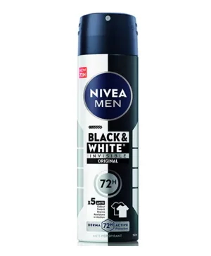 Nivea Men Invisible for Black & White Power - deodorant spray pentru barbati - 150 ml