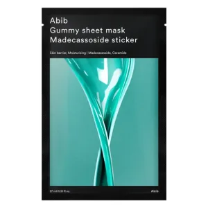 Masca tip servetel, hidratanta si calmanta, Gummy Sheet Mask Madecassoside Sticker, 27 ml, Abib
