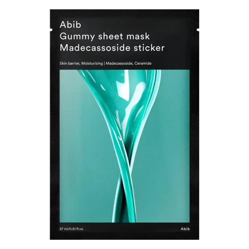 Masca tip servetel, hidratanta si calmanta, Gummy Sheet Mask Madecassoside Sticker, 27 ml, Abib — preț și oferte
