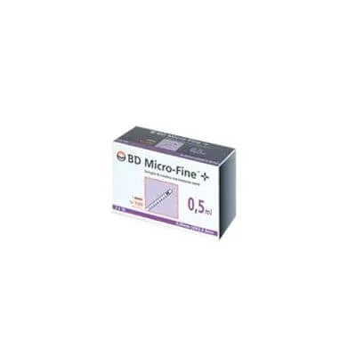 Seringă de insulină Becton Dickinson 0,5 ml 100 ui calibru ac 30 30 bucăți — preț și oferte