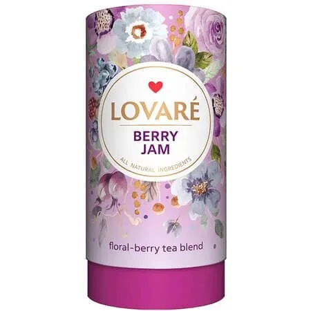 Amestec de ceai de hibiscus, fructe de padure si petale de flori Berry Jam, 80 g, Lovare — preț și oferte
