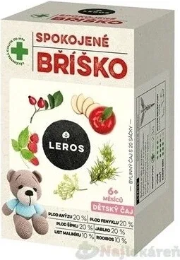 LEROS CHILDREN'S TEA SOOTHY BELLY 20×2 g, ceai de plante pentru burtă pentru copii — preț și oferte
