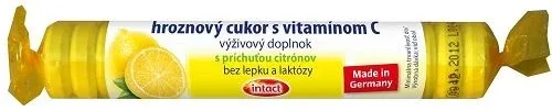 Zahăr de struguri Intact cu vitamina C și aromă de lămâie, 1 x 40 g — preț și oferte