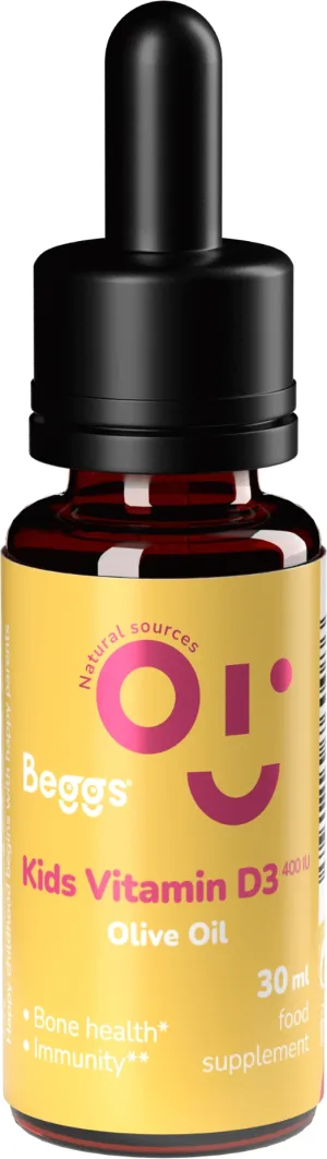 Beggs Kids Vitamina D3 400 UI BIO Ulei de măsline 30 ml