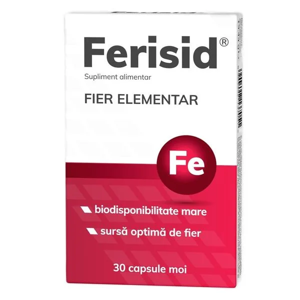 Fier elementar Ferisid, Zdrovit | 30 capsule moi NP PHARMA — preț și oferte