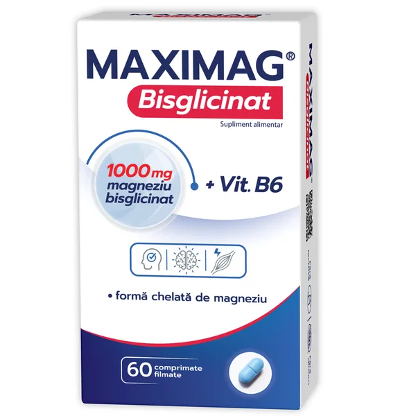 MaxiMag Bisglicinat, Zdrovit | 60 comprimate NP PHARMA — preț și oferte