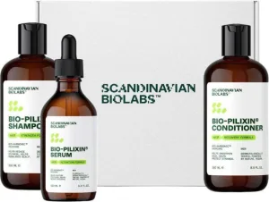 Scandinavian Biolabs® Rutină de creștere a părului pentru bărbați - șampon + balsam + ser