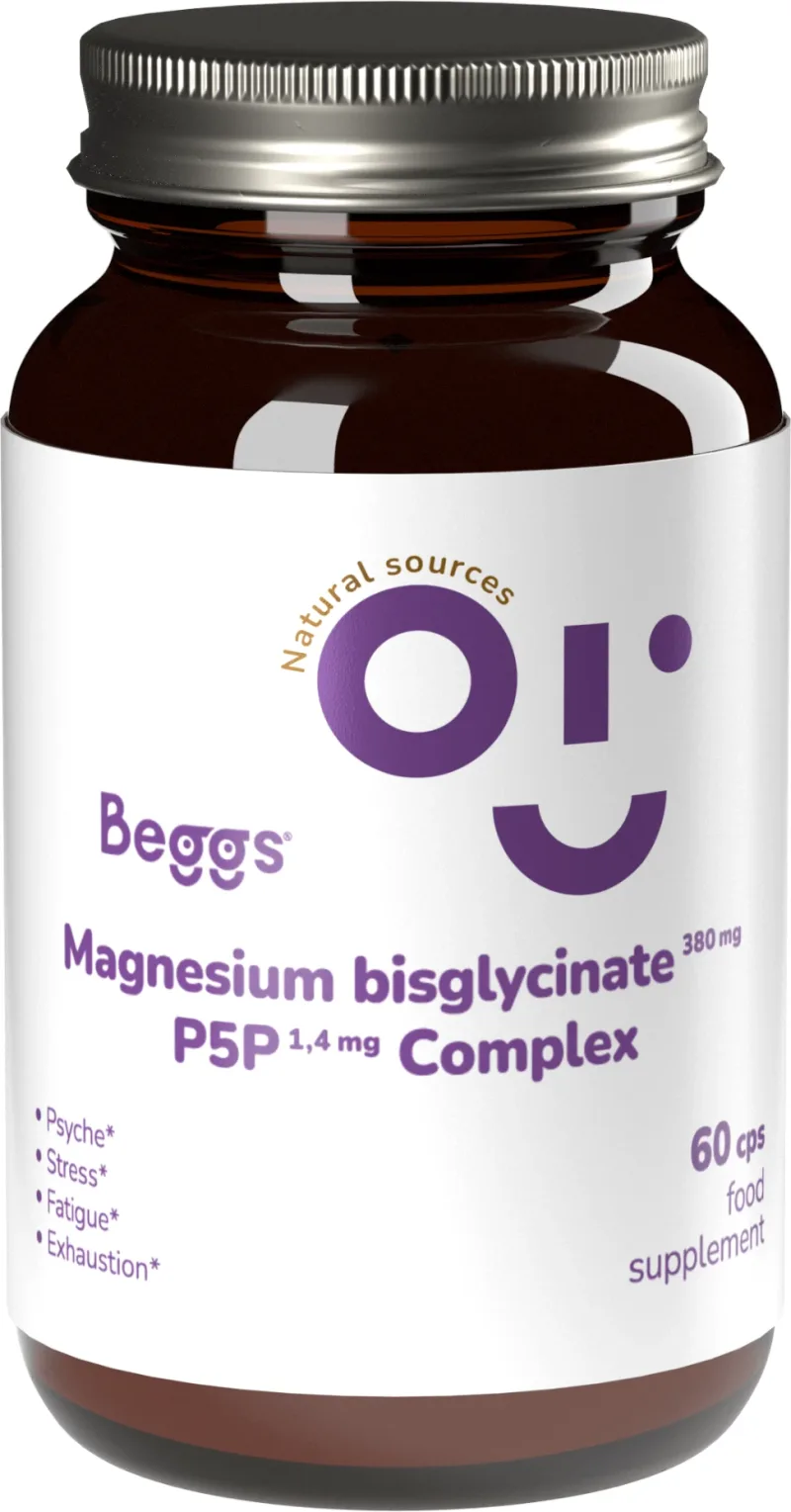 Beggs Magneziu bisglicinat 380mg + P5P Complex 1,4mg 60 capsule — preț și oferte