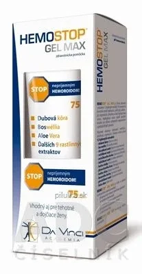 Hemostop GEL MAX - DA VINCI Stop hemoroizi 75 ml