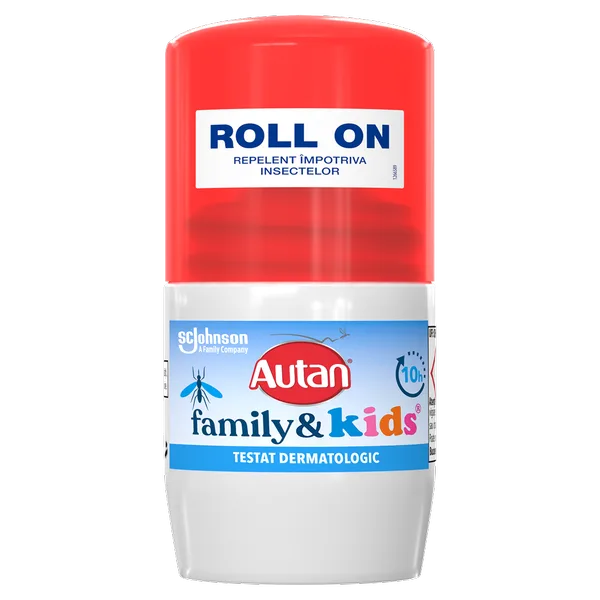Roll-on lotiune repelent impotriva insectelor Family&Kids, Autan | 50 ml Johnson's — preț și oferte