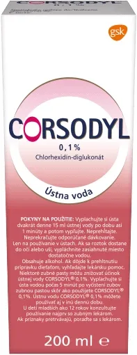 Apa de gură Corsodyl 200 ml GSK — preț și oferte