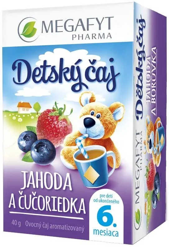 Megafyt ceai de fructe pentru copii căpșuni și afine 20 x 2 g — preț și oferte
