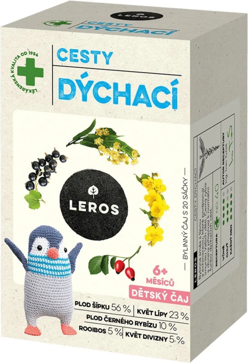 Leros Ceai pentru copii tract respirator 20 x 2 g — preț și oferte