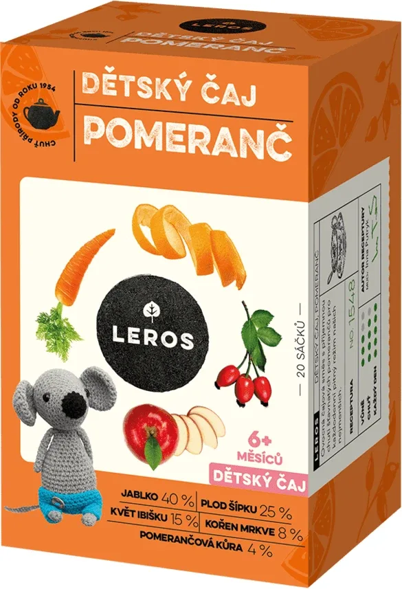 Leros Ceai pentru copii Orange 20 x 2 g — preț și oferte