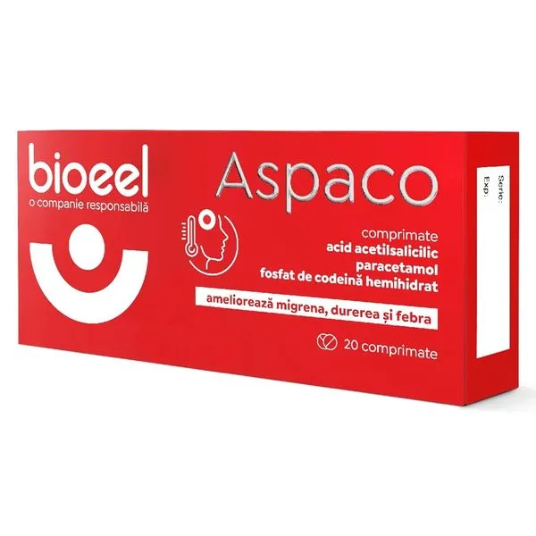 Aspaco, Bioeel | 20 comprimate BIOEEL MANUFACTURING — preț și oferte