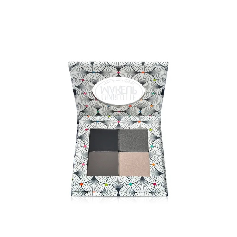 Fard bio pentru pleoape paleta in 4 culori Smokey, 5.6g, Charlotte Bio — preț și oferte