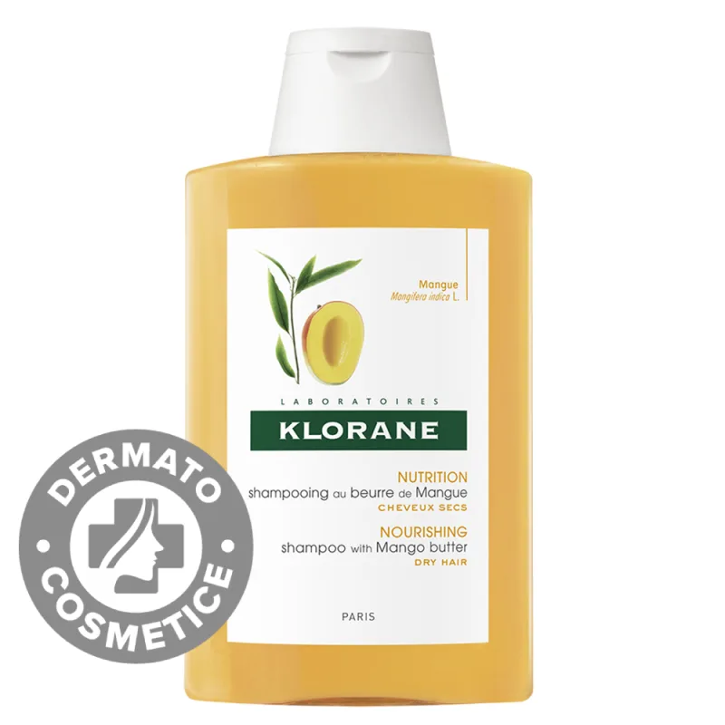 Sampon hranitor cu unt de mango, 200ml, Klorane — preț și oferte